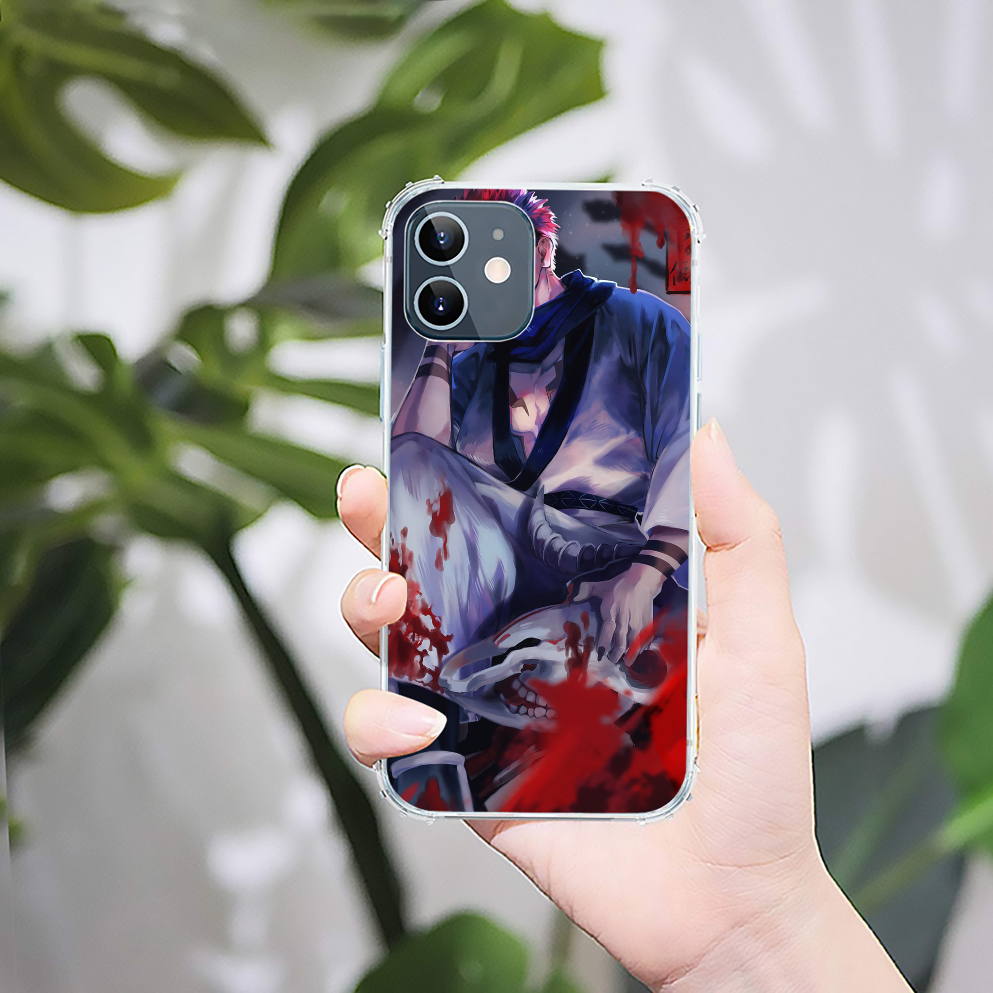 （画像用） 呪術廻戦 Jujutsu Kaisen 【iPhone 12シリーズ対応】透明スマホケース（クリアソフトケース）